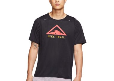 NIKE RISE 365 TRAIL T-SHIRT ΜΑΥΡΟ - NIKE - 
