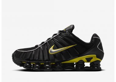 Nike Shox TL Black Dynamic Yellow Metallic Silver CN0151002 MBS - Nike - 