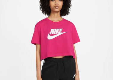 NIKE SPORTSWEAR ESSENTIAL CROPPED TEE ΡΟΖ - NIKE - 