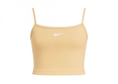 Nike Sportswear Essential Rib Crop Top SanddriftWhite DM6737126 - Nike - 