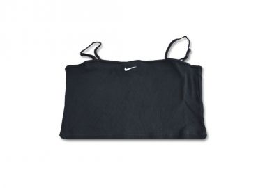 Nike Sportswear Essential Rib Crop Top Women's BlackWhite DM6737010 - Nike - 