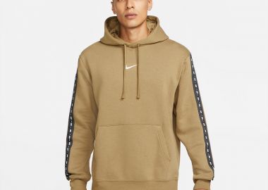 NIKE SPORTSWEAR FLEECE PULLOVER HOODIE ΚΑΦΕ - NIKE - 