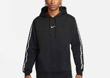 NIKE SPORTSWEAR FLEECE PULLOVER HOODIE ΜΑΥΡΟ - NIKE - 