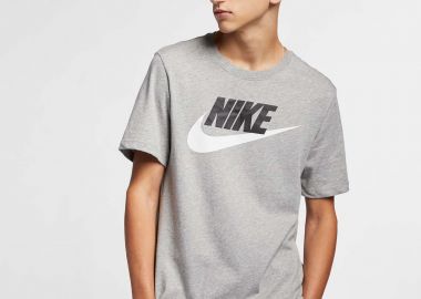 NIKE SPORTSWEAR ICON FUTURA T-SHIRT ΓΚΡΙ - NIKE - 