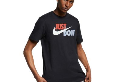 NIKE SPORTSWEAR JUST DO IT SWOOSH TEE ΜΑΥΡΟ - NIKE - 