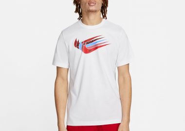 NIKE SPORTSWEAR SWOOSH MEN'S T-SHIRT ΑΣΠΡΟ - NIKE - 
