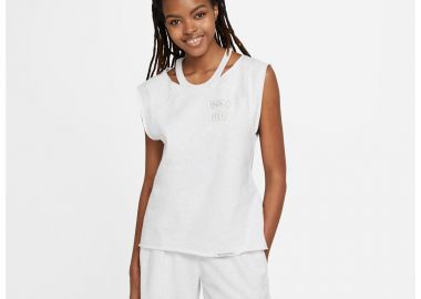 Nike Standard Issue Top Wmns Birch HeatherPale Ivory Tshirt CZ7221051 -  - 