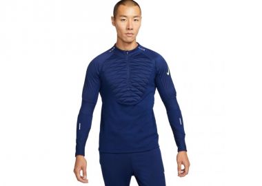 Nike Therma-Fit Strike Winter Warrior Ανδρική Αθλητική Μπλούζα Μακρυμάνικη με Φερμουάρ DC9156-492 - Nike - 