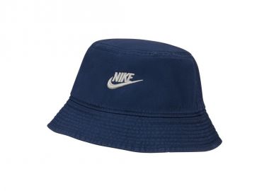 Nike Υφασμάτινo Ανδρικό Καπέλο Στυλ Bucket Navy Blue DC3967-410 - Nike Sportswear - 