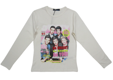 NIKOSS ΠΑΙΔΙΚΗ ΜΑΚΡΥΜΑΝΙΚΗ ΜΠΛΟΥΖΑ 0D631 - λευκό ΛΕΥΚΟ - OEM - 