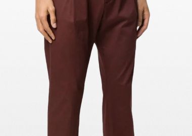 NINE IN THE MORNING Ανδρικό Μπορντό Tailored Style Trousers-Bordeaux - NINE IN THE MORNING - 