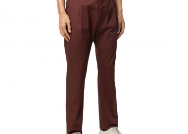 NINE IN THE MORNING Ανδρικό Μπορντό Tailored Style Trousers-Bordeaux - NINE IN THE MORNING - 