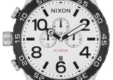 NIXON 51-30 Chrono - A1389-5371-00 , Silver case with Stainless Steel Bracelet - Nixon - 