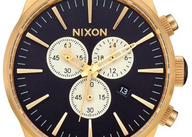NIXON Sentry Chronograph - A386-2033-00 Gold case with Stainless Steel Bracelet - Nixon - 