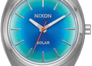 NIXON Time Teller Solar - A1369-5201-00 Silver case with Stainless Steel Bracelet - Nixon - 