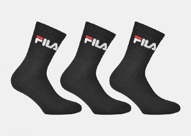 NOC SHORT CREW TENNIS SOCKS ΜΑΥΡΟ - FILA - 