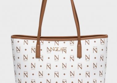 NOLAH ΓΥΝΑΙΚΕΙΑ ΤΣΑΝΤΑ ANSA WHITE-BROWN - NOLAH - 
