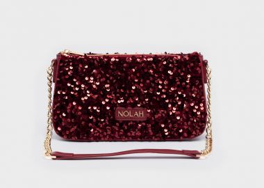 NOLAH ΓΥΝΑΙΚΕΙΑ ΤΣΑΝΤΑ ΩΜΟΥ ANASTASIA WINE RED - NOLAH - 