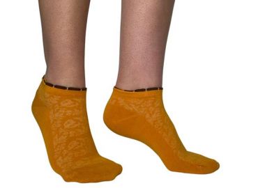 ΝΟΝΟΧΡΩΜΗ ΓΥΝΑΙΚΕΙΑ ΚΟΦΤΗ BAMBOO ΚΑΛΤΣΑ INIZIO ΜΕ ΦΛΟΡΑΛ ΣΧΕΔΙΟ 3832 ΠΟΡΤΟΚΑΛΙ - INIZIO - 