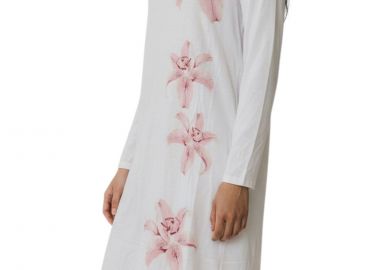 Νυχτικό Hanro Μακρυμάνικο 110cm GINA 6631-ROSEP-304 Γυναικείο - Hanro - 