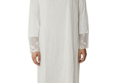 Νυχτικό Hanro Μακρυμάνικο 120cm MARLENE 6621-CREAM Γυναικείο - Hanro - 