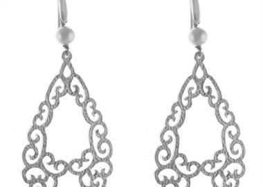 Νυφικά σκουλαρίκια συλλογή Bridal 2025 από ασήμι boho style -  - 