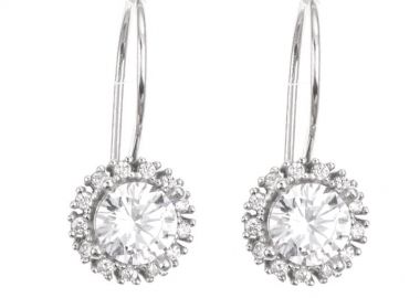 Νυφικά σκουλαρίκια συλλογή Bridal 2025 από ασήμι με πέτρες ζιργκόν -  - 