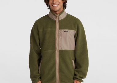 O'NEILL MEN HIGH-PILE FULL-ZIP FLEECE TOP ΧΑΚΙ - O'NEILL - 