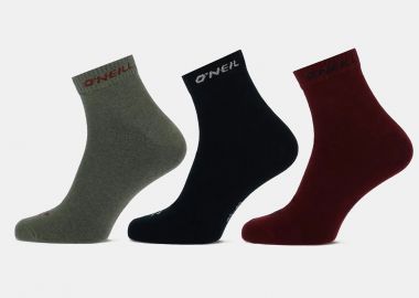 O'NEILL QUARTER SOCKS 3-PACK ΠΟΛΥΧΡΩΜΟ - O'NEILL - 