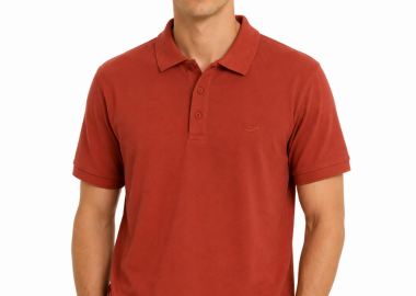 OCEAN SHARK Ανδρική Μπλούζα Polo Pique Classic Basic 1026100182 Κόκκινο - Ocean Shark - 