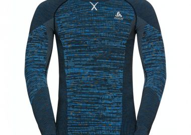 Odlo 188562-20888 Ανδρική Ισοθερμική Μακρυμάνικη Μπλούζα Μπλε - Odlo - 