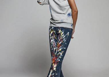 Off Shoulder Μπλούζα 'Splash' -  - 