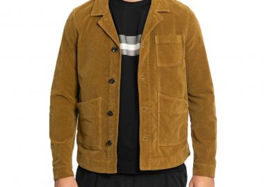 OFFICINA 36 Ανδρικό Καφέ Flap Pocket Shirt - OFFICINA 36 - 