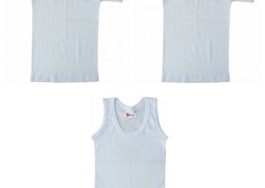 Οικονομική Συσκευασία 3 τεμ Παιδικό Φανελάκι Λευκό Λευκό - Filinda - 