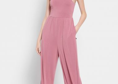 Ολόσωμη cropped φόρμα με τσέπες - FUNKY BUDDHA - 