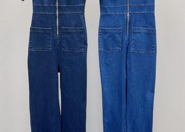 Ολόσωμη Denim Φόρμα Giorg Dark Blue - Amelie's - 