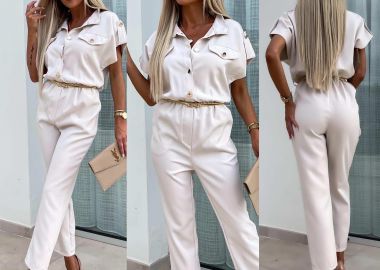 Ολόσωμη Φόρμα Juliet Μπεζ - Amelie's - 