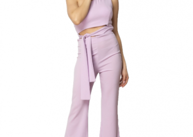 Ολόσωμη Φόρμα Με Έναν Ώμο Λιλά - Amelie's - 