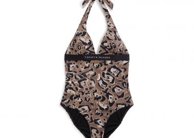 Ολόσωμο μαγιό Original Logo Halterneck Swimsuit - TOMMY HILFIGER - 