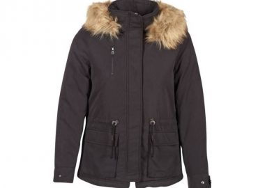 Only 15136160 Κοντό Γυναικείο Μπουφάν Παρκά για Χειμώνα Χακί -  - 