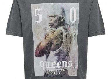 Only and Sons Aνδρική Κοντομάνικη Μπλούζα Celebrity Relaxed Rap 22028738 Σκούρο Γκρί - Only and Sons - 