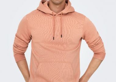 Only and Sons Ceres Ανδρικό Regular Φούτερ 22018685 Ρόζ - Only and Sons - 