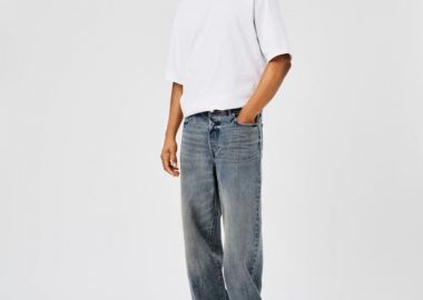 Only and Sons Fade Ανδρικό Loose Jean Παντελόνι 22032218 Σκούρο Γκρί - Only and Sons - 