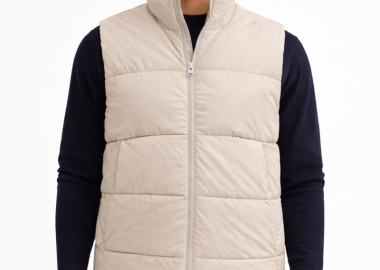 Only and Sons Global Ανδρικό Puffer Αμάνικο Μπουφάν 22033285 Γκρι Μπεζ - Only and Sons - 