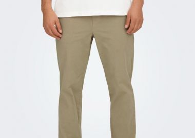 Only and Sons Linus Ανδρικό Tappered Fit Παντελόνι 22029765 Μπέζ - Only and Sons - 
