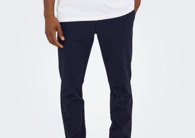 Only and Sons Mark Ανδρικό Chino Παντελόνι 22013727 Σκούρο Μπλέ - Only and Sons - 