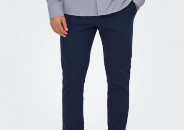 Only and Sons Mark Pete Slim Fit Παντελόνι 22028132 Σκούρο Μπλέ - Only and Sons - 