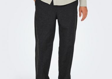 Only and Sons Sinus Life Ανδρικό Loose Παντελόνι 22030331 Black Μαύρο - Only and Sons - 