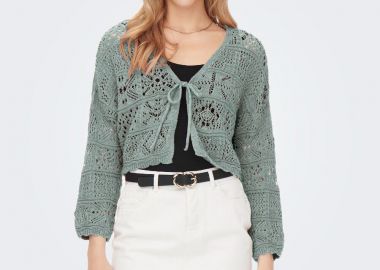 Only Beach Life Γυναικεία πλεκτή Ζακέτα 15257604 Μεντας - Only - 