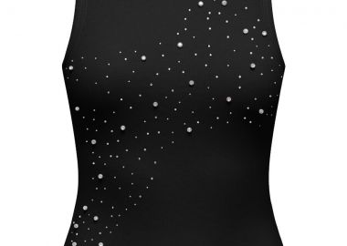 Only Filiz Γυναίκειο Rhinestones Tank Top 15368917 Μαύρο - Only - 